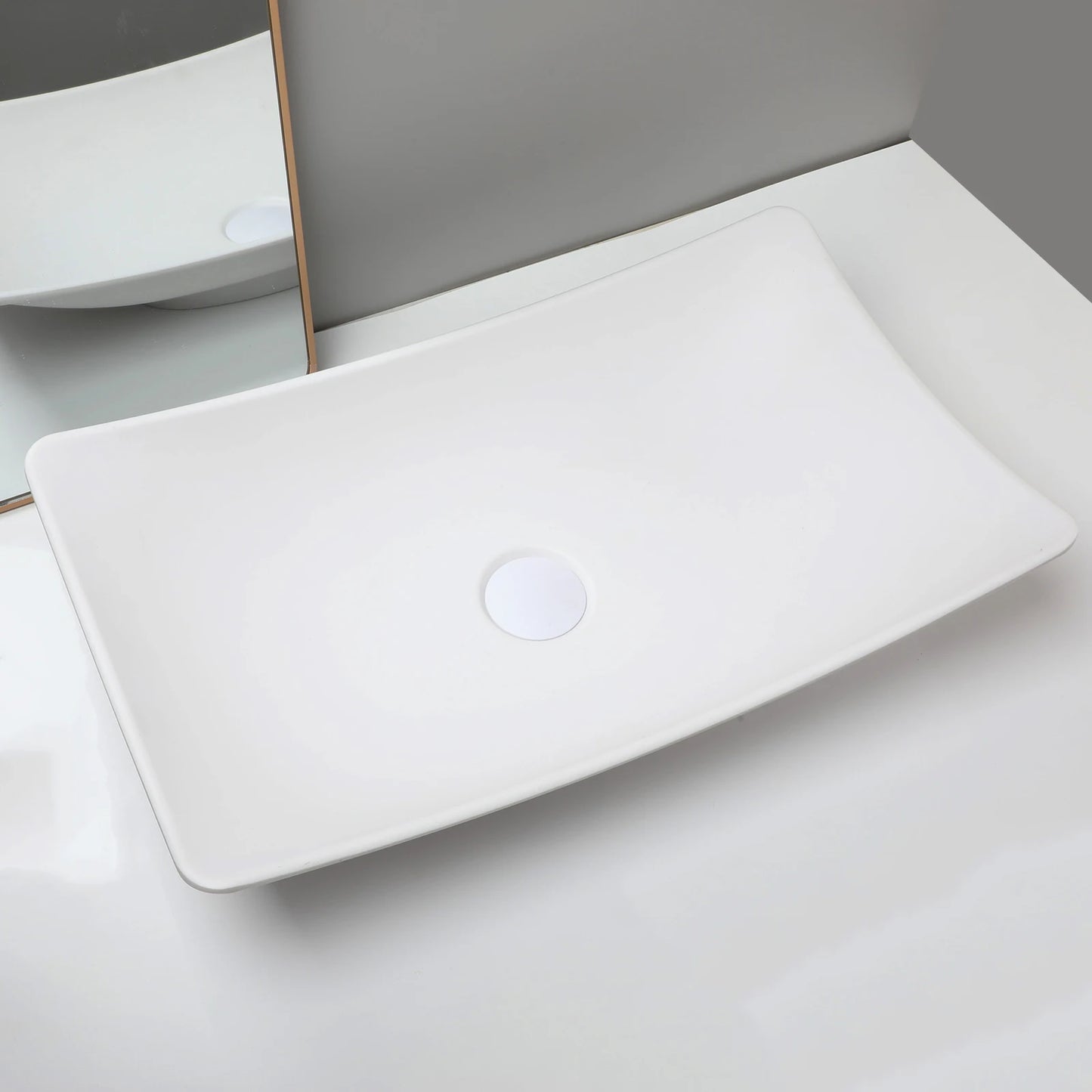 Torayvino Bathroom Vessel Sink Stone Resin Washbasin