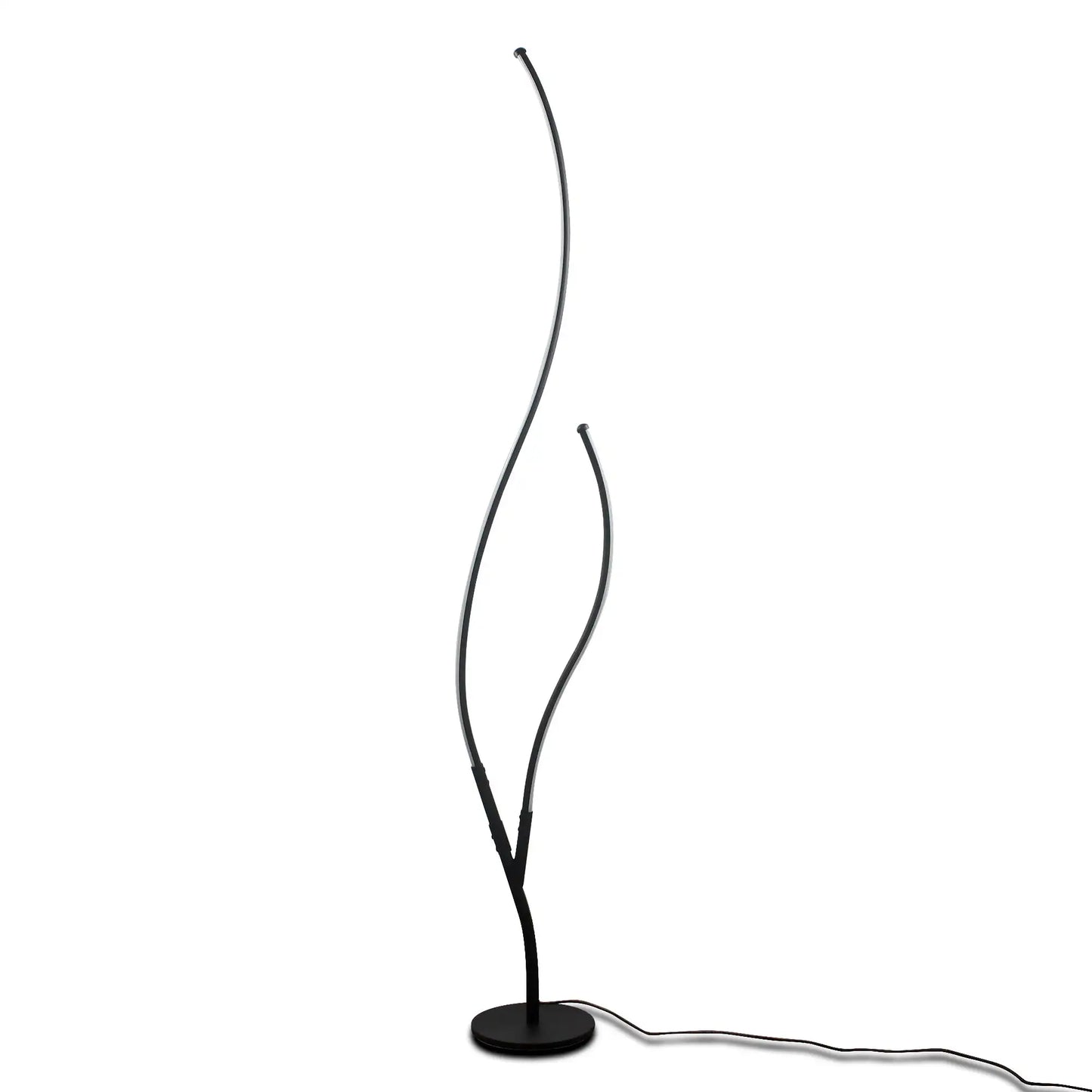 RGB Spiral Floor Lamp With Remote Dimmable LED Reading