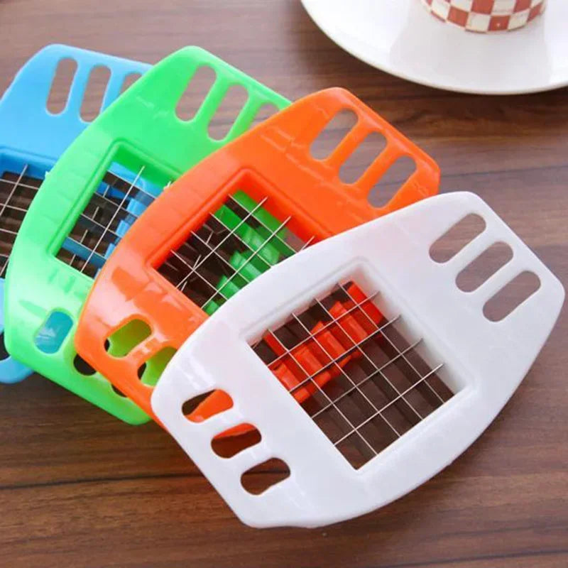 Colorful ABC Steel Potato Chip Cutter Chipper Stainless Gadget, all-stainless, compact 17x8x2 cm, 50 g.