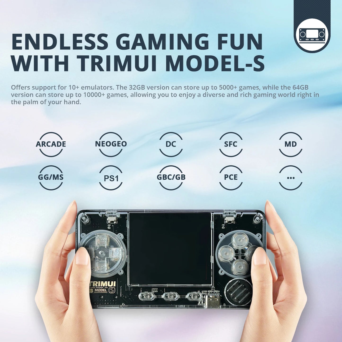 Trimui Model S Handheld Game Console With 15000 Games