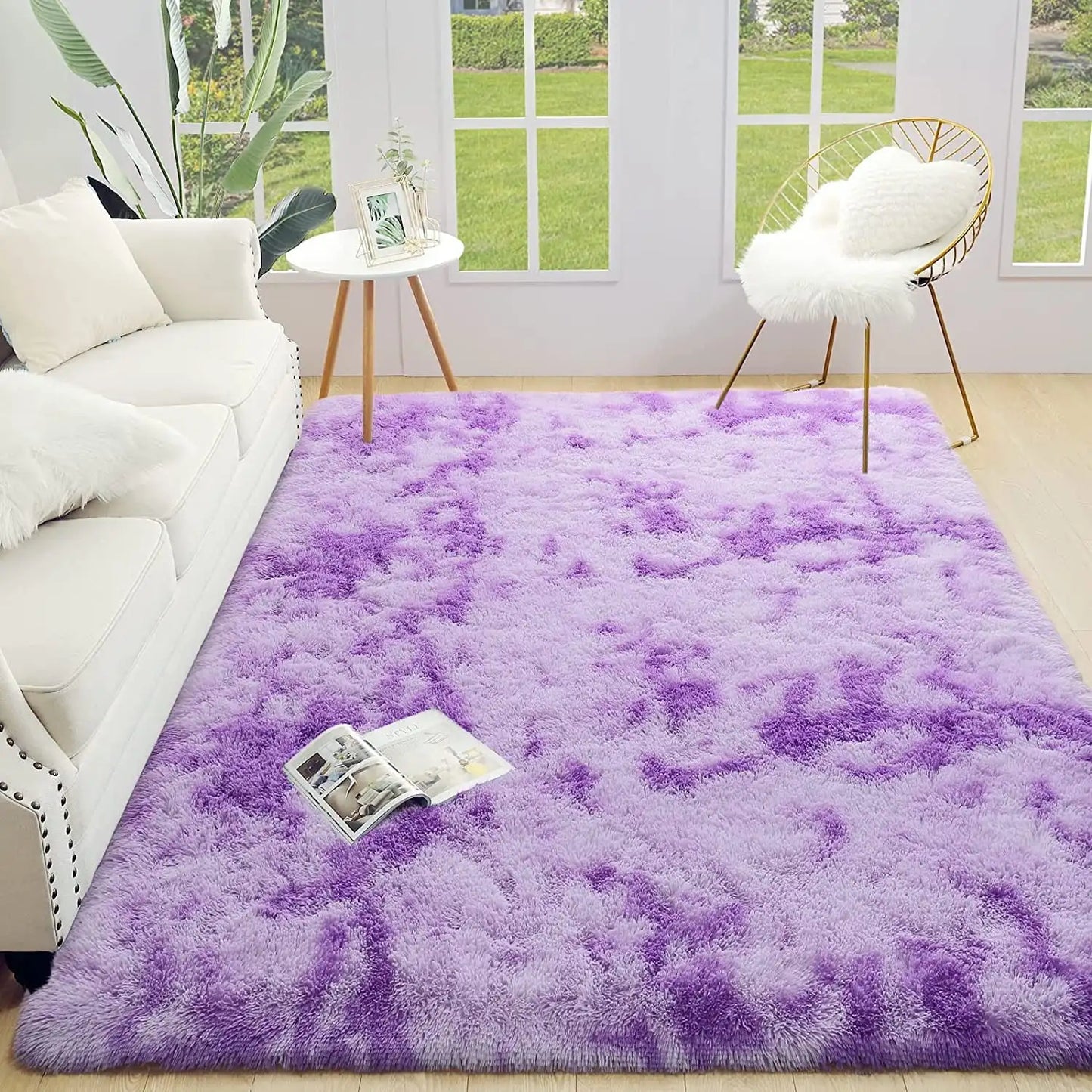 Lochas Super Soft Tie Dye Velvet Rug for Cozy Home Decor