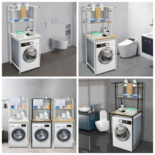 Hign-concerned Three Tier Laundry Shelf Organizer Bathrooms