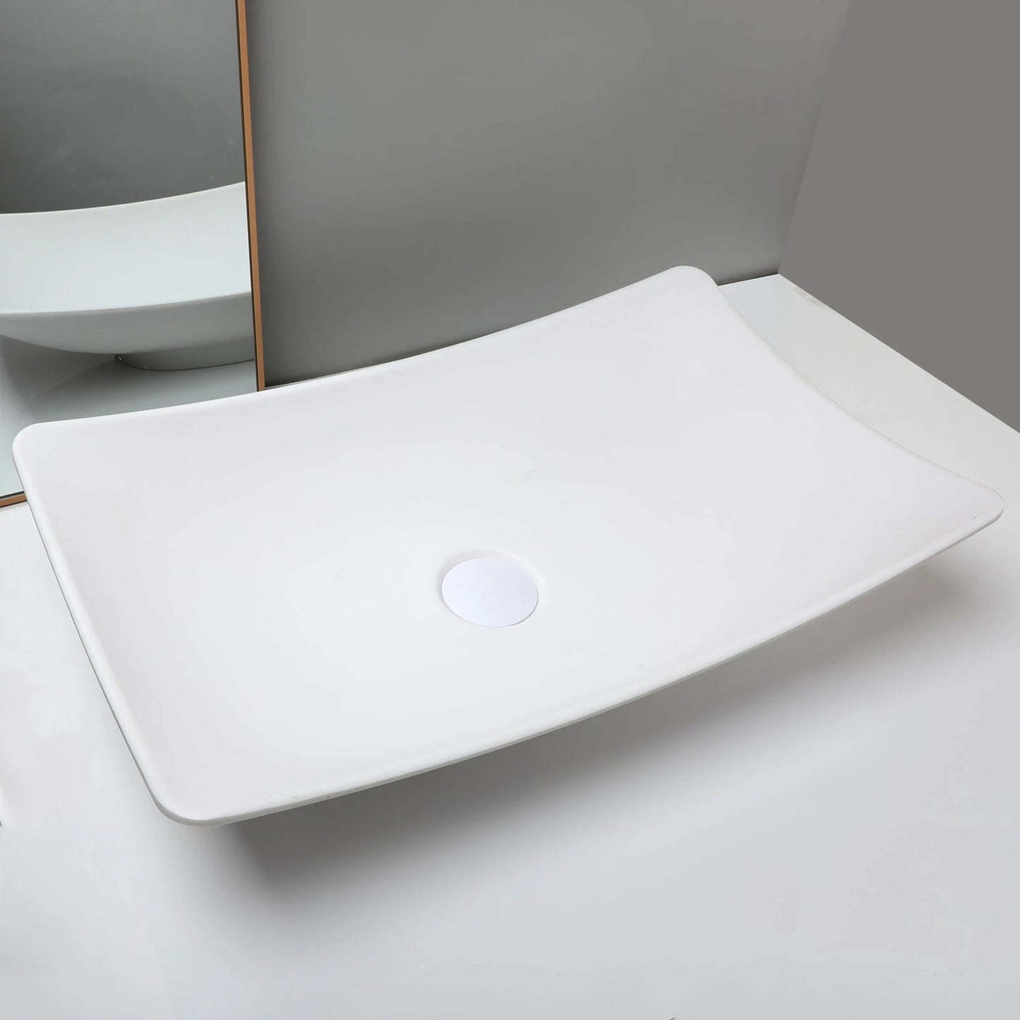 Torayvino Bathroom Vessel Sink Stone Resin Washbasin
