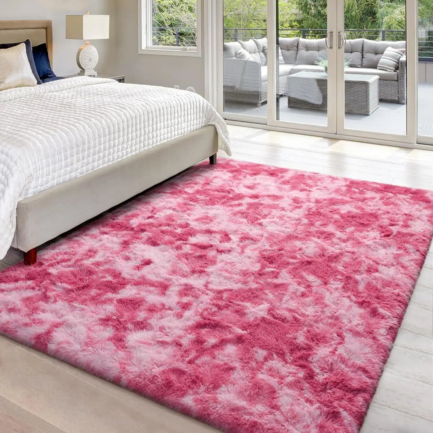 Lochas Super Soft Tie Dye Velvet Rug for Cozy Home Decor