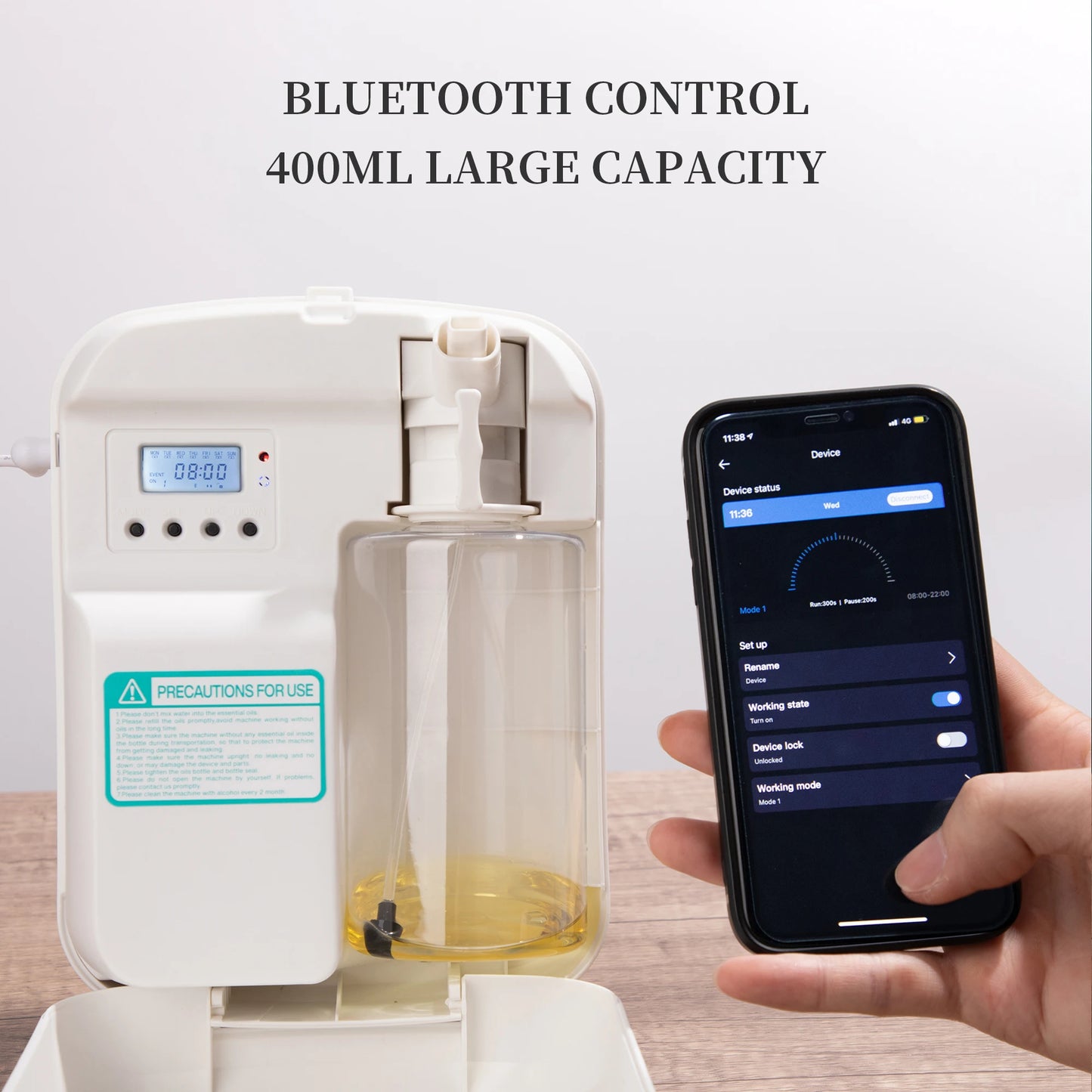 Namste Aroma Diffuser Bluetooth Control 400ml Capacity