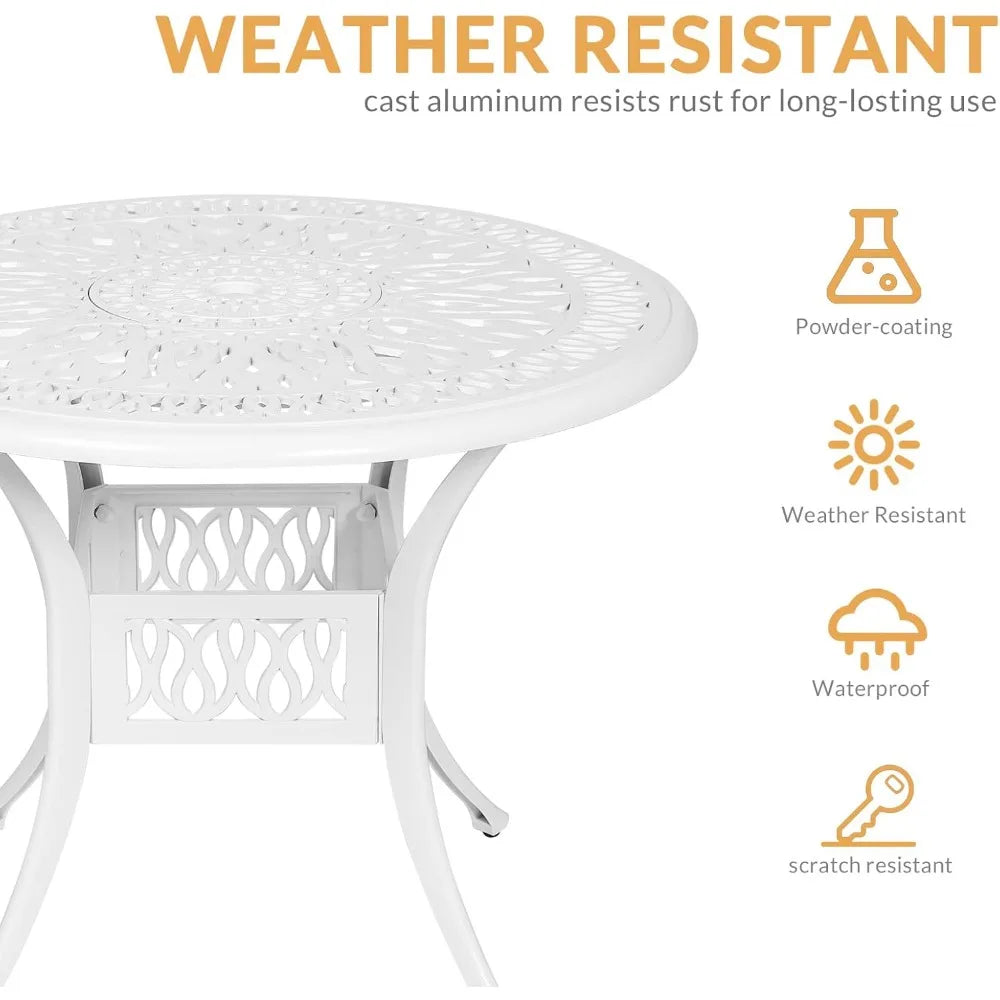 Modern 5-Piece Outdoor Patio Dining Set with Cushions