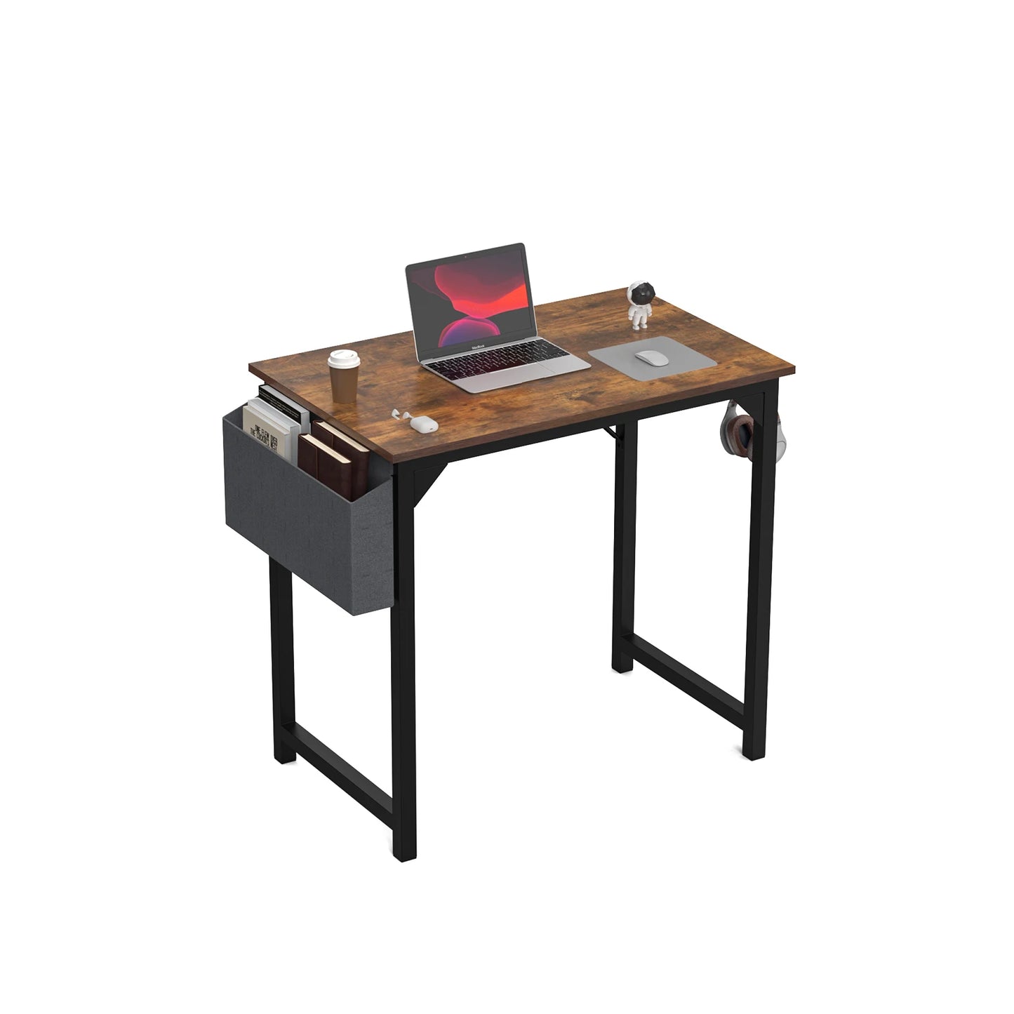 JHK Computer Desk Study Table With Side Bag Headphone Hook